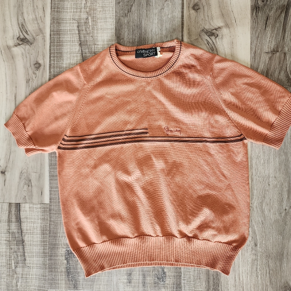 Givenchy Men's Sweater in Peach and Brown